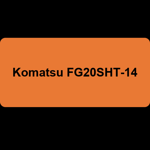 Komatsu FG20SHT-14